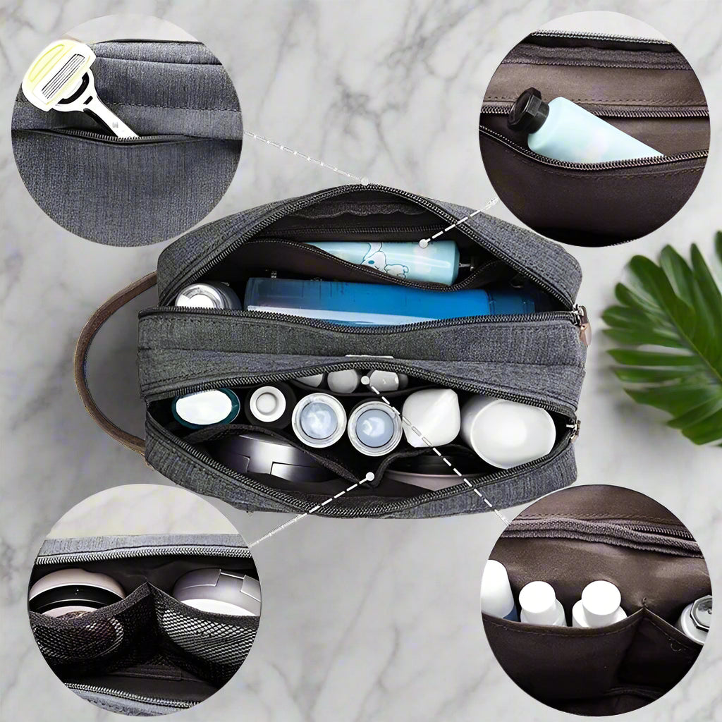 avec trousse de toilette homme partez esprit tranquille