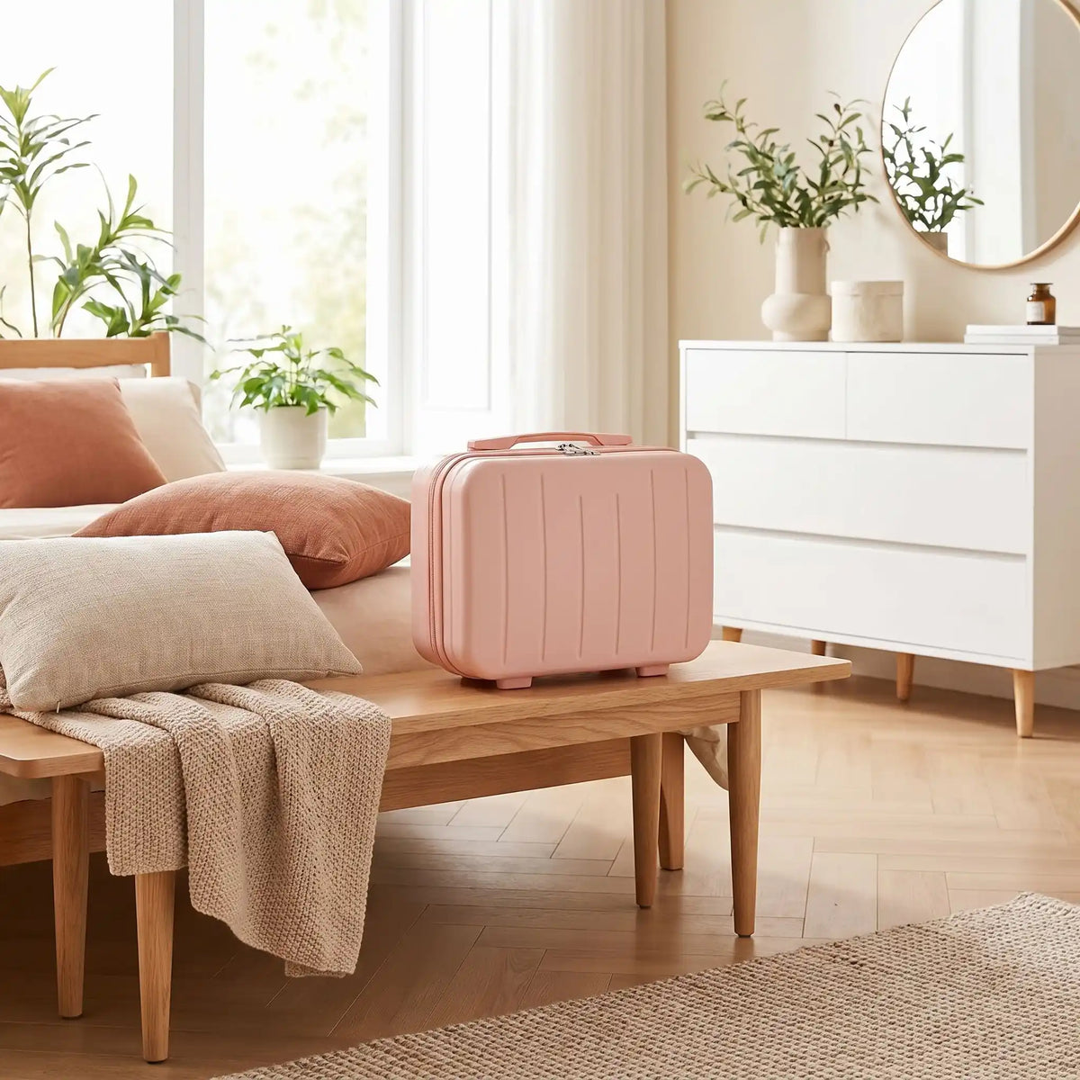 grand vanity rigide femme rose