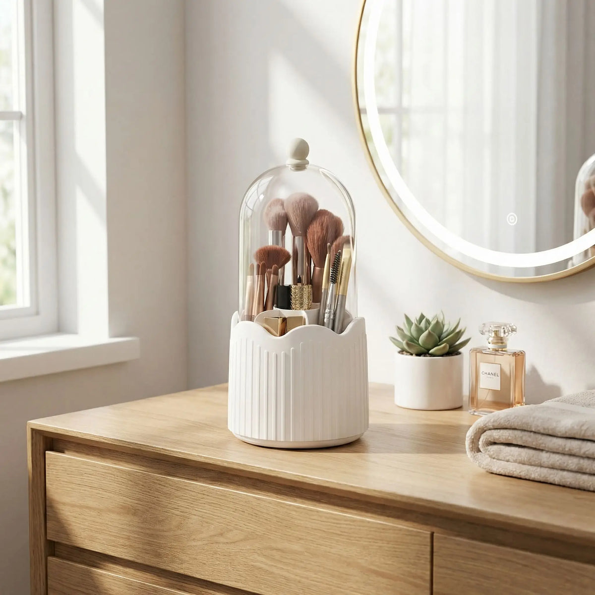 rangement maquillage pinceaux jolie boite
