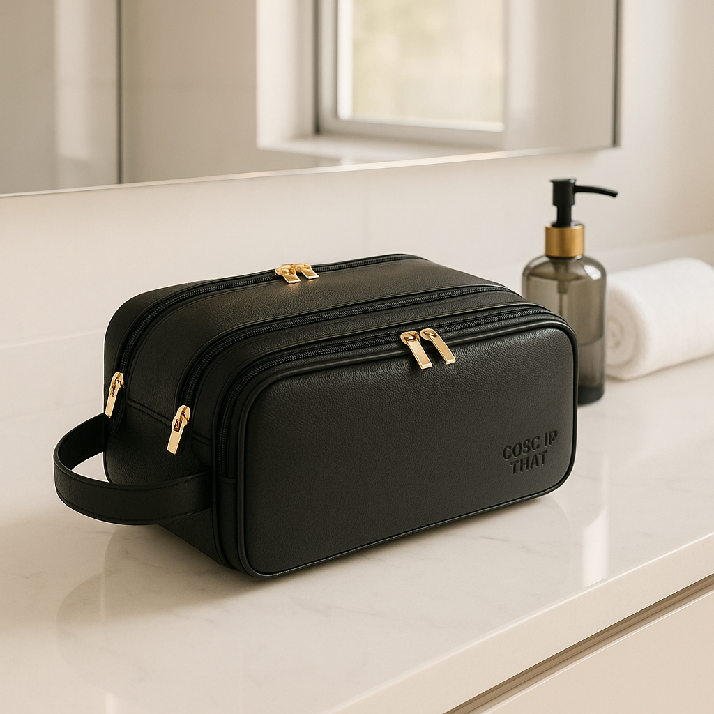 trousse de toilette femme geneale noir