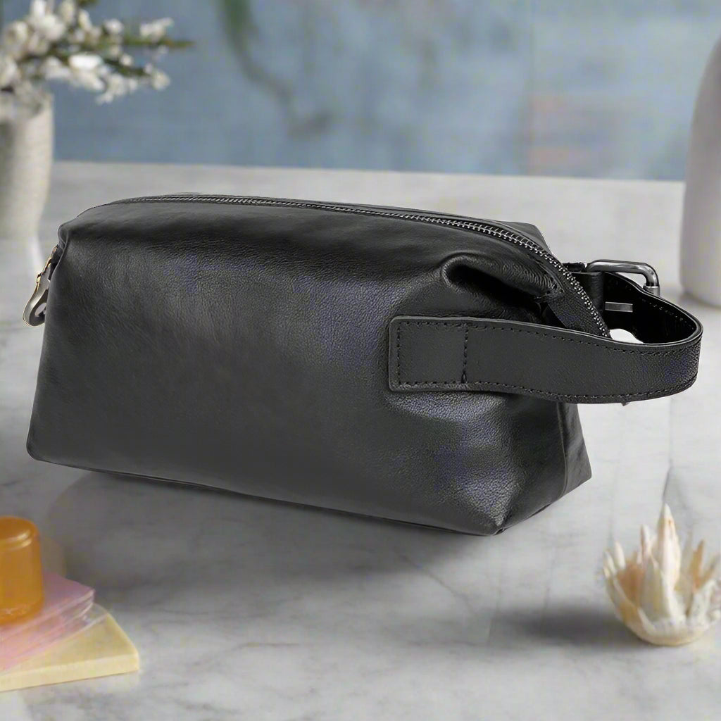 trousse de toilette homme noir parfaite