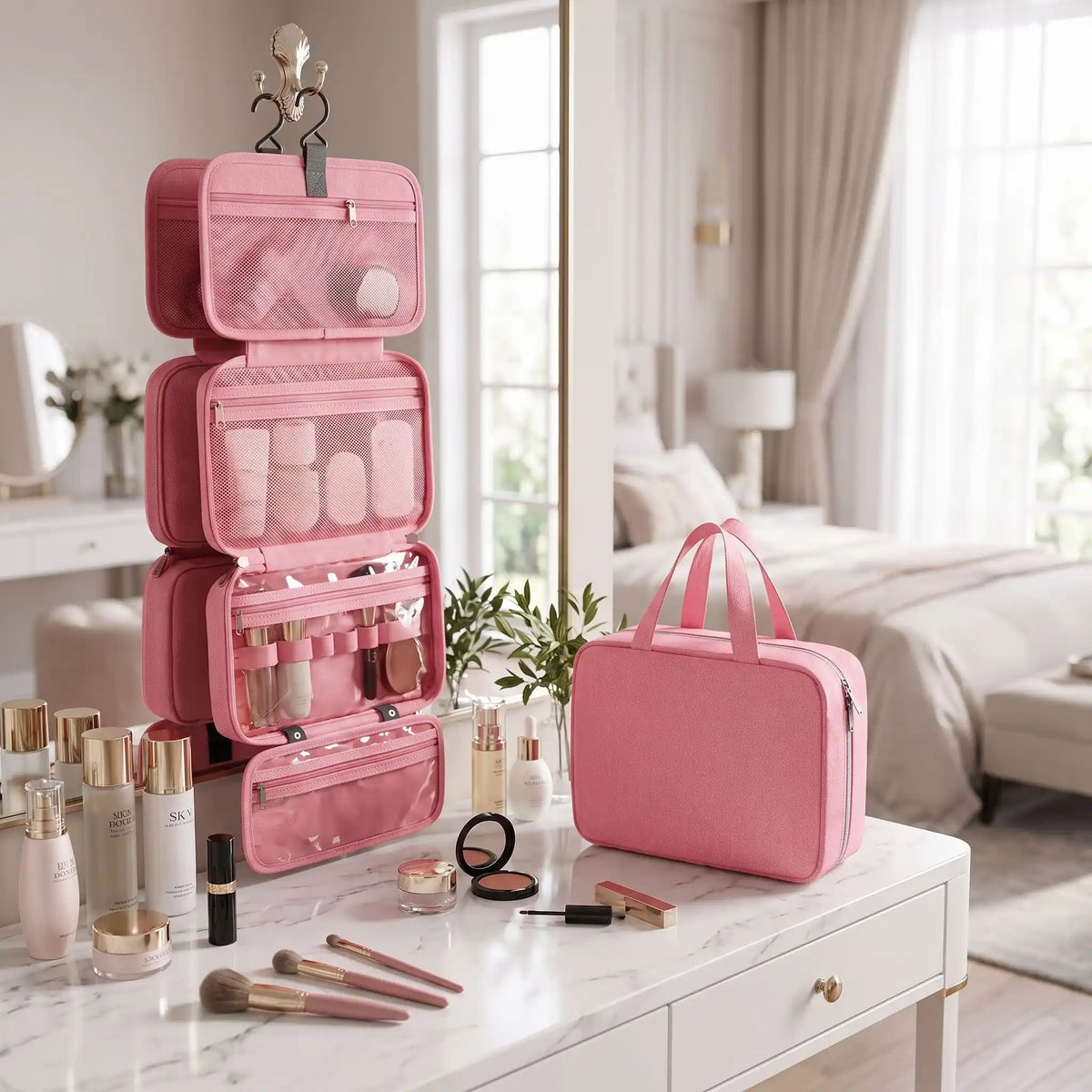 vanity pliable femme rose