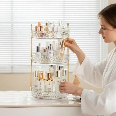 Organisateur maquillage rotatif