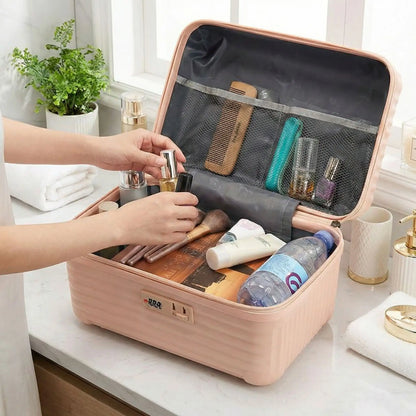Grand Vanity Case Rigide avec Serrure pour Femme