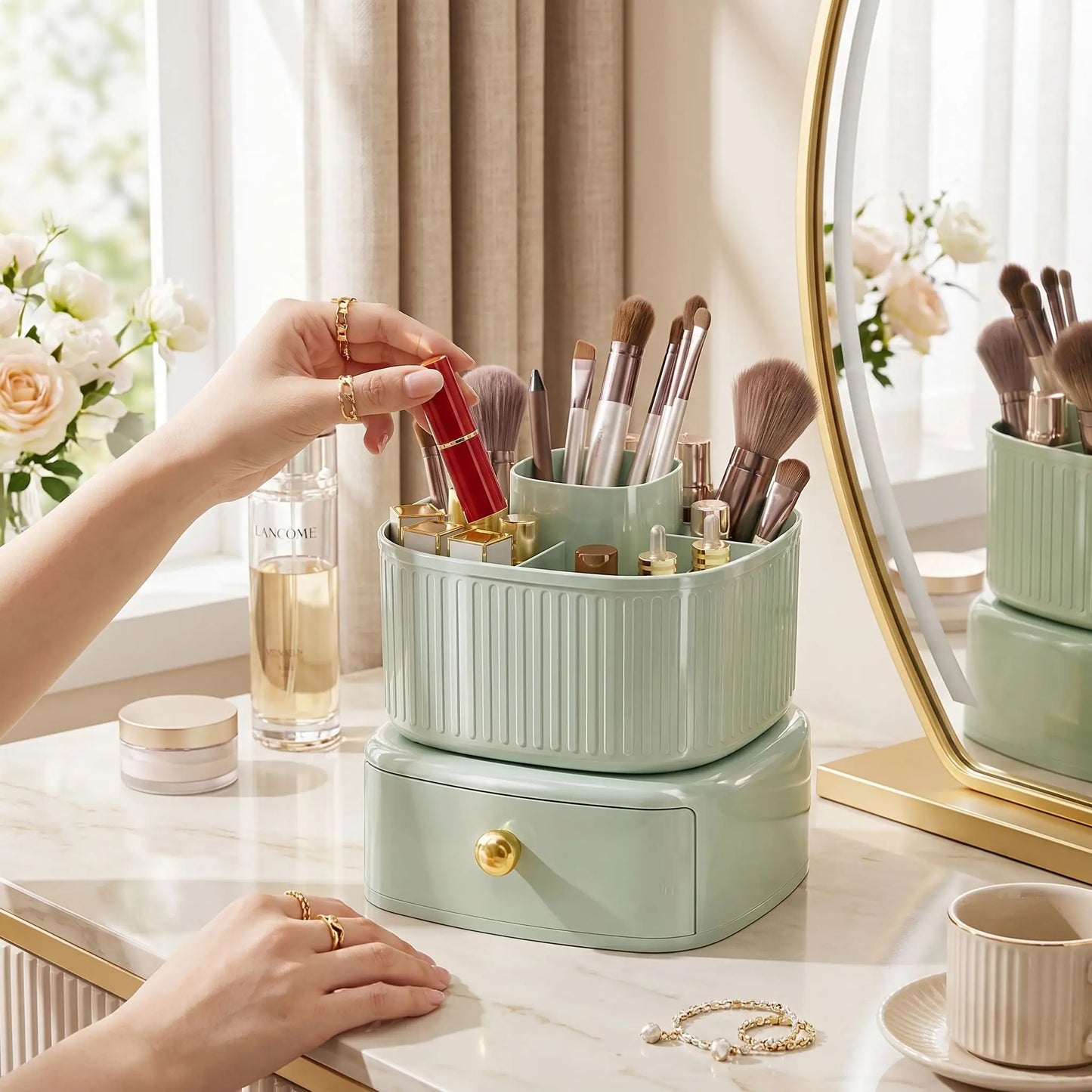 Rangement a maquillage protection