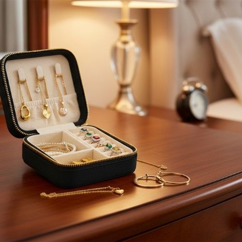 boite a bijoux anneau carree