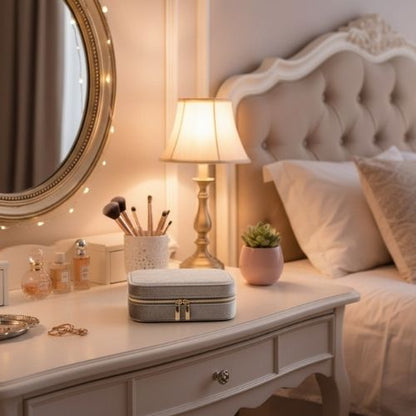 boite a bijoux beige superbe