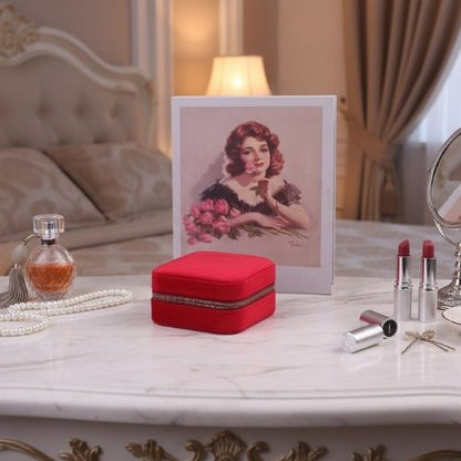 boite a bijoux fille rouge elegante