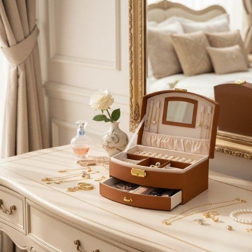 boite a bijoux marron parfait