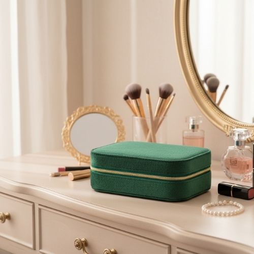 boite a bijoux verte elegante