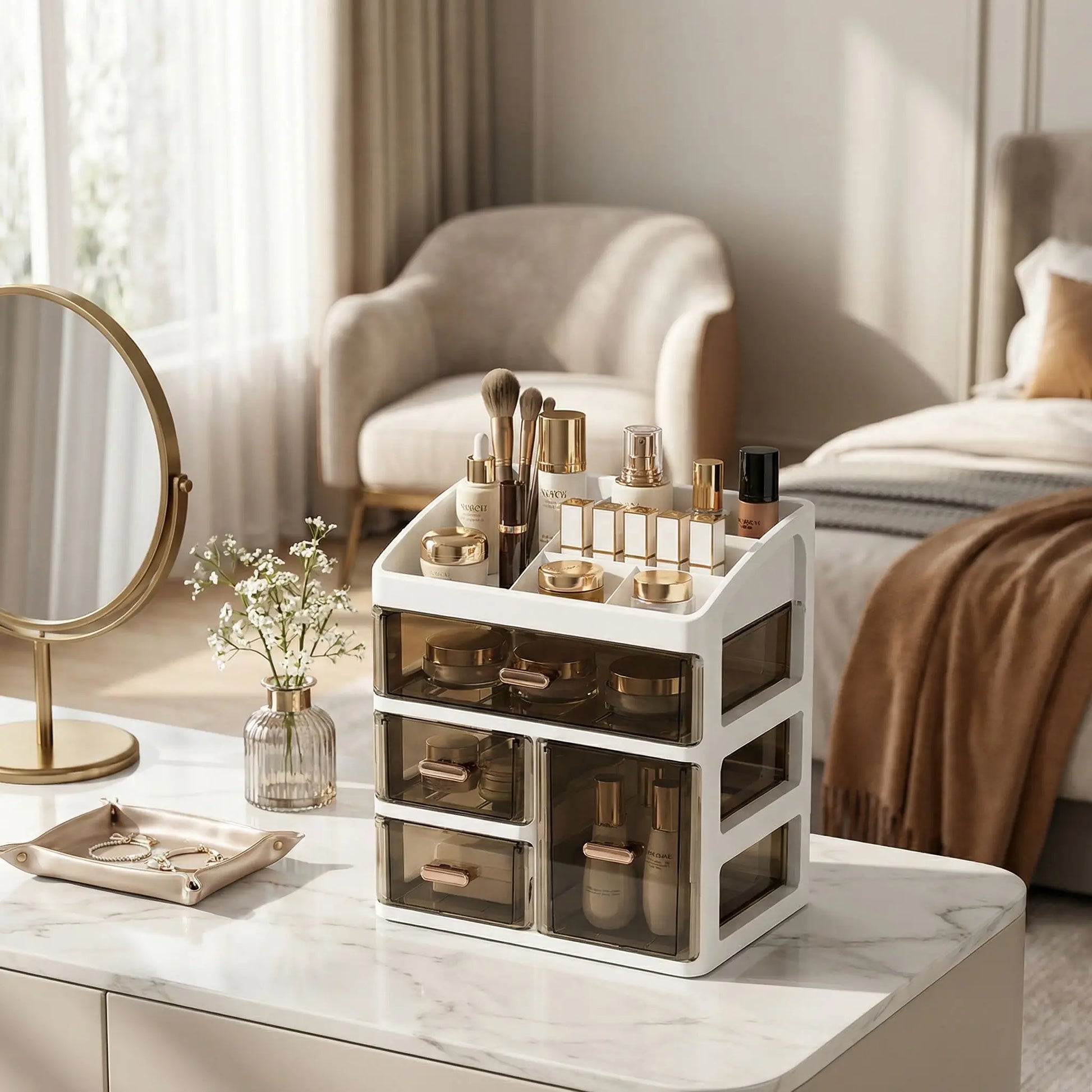 boite de rangement maquillage solide