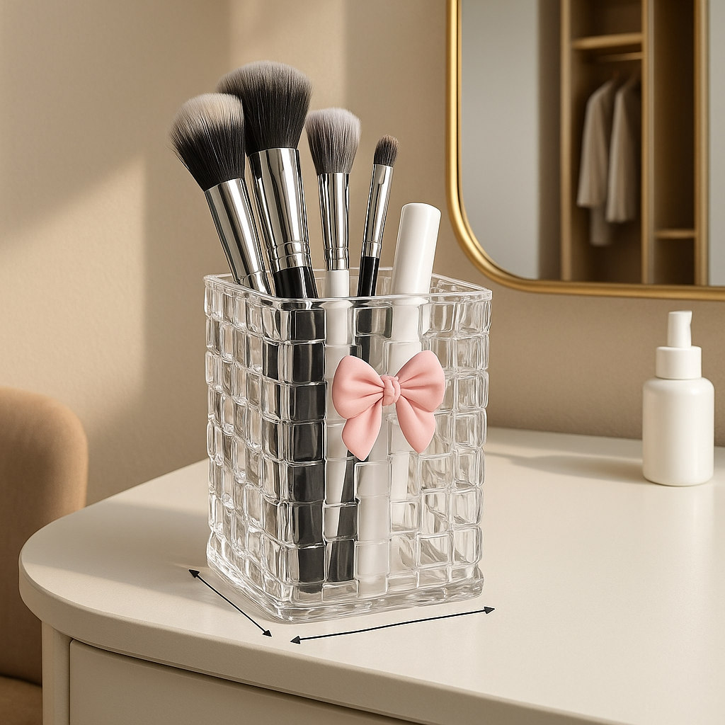 boite rangement maquillage transparente