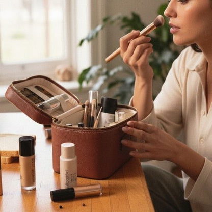 fille maquille devant vanity femme tendance