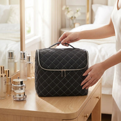 grand vanity case femme careaux blanc
