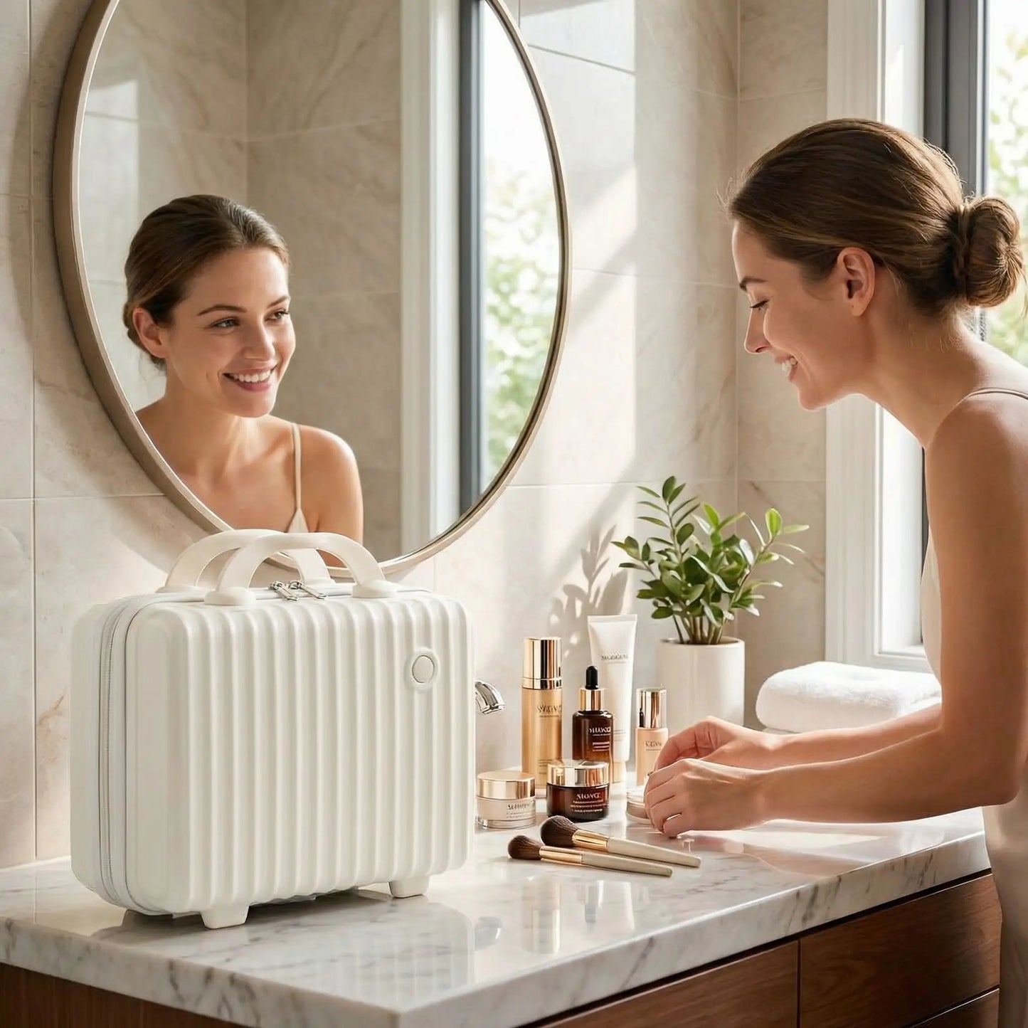 grand vanity femme blanc