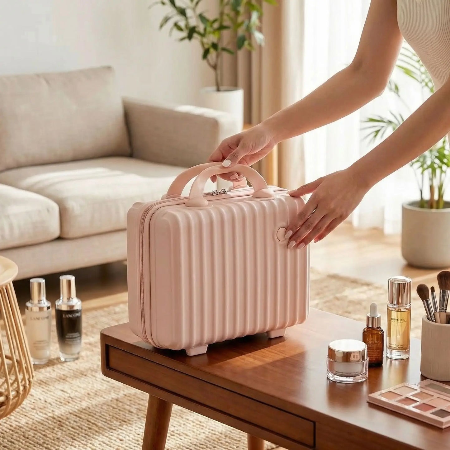 grand vanity femme rose