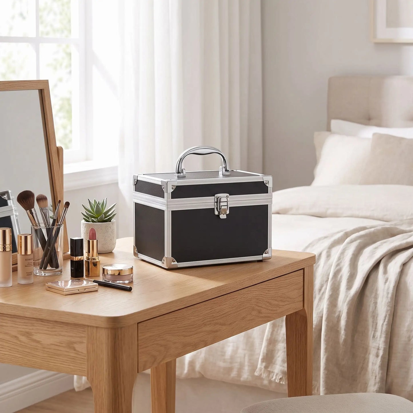 grand vanity rigide femme noir