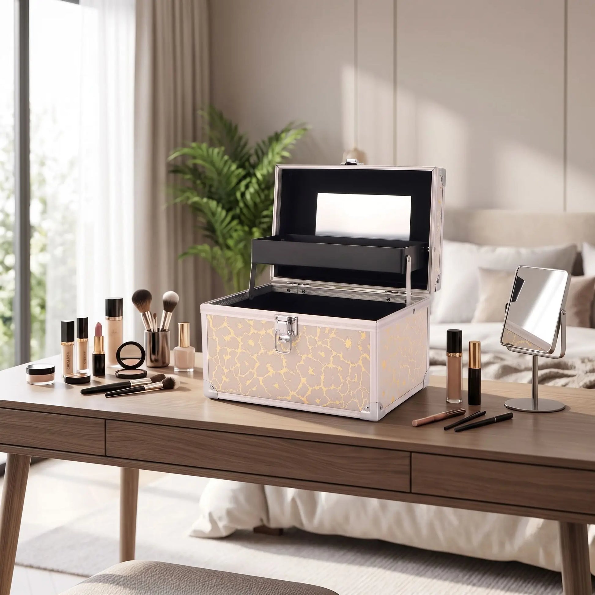 grand vanity rigide femme rose gold