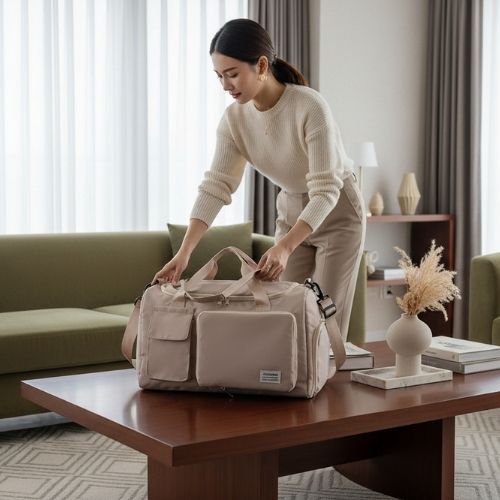 grand vanity souple femme beige