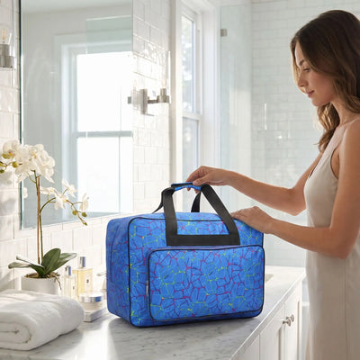 grand vanity souple femme bleu