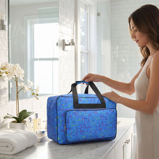 grand vanity souple femme bleu