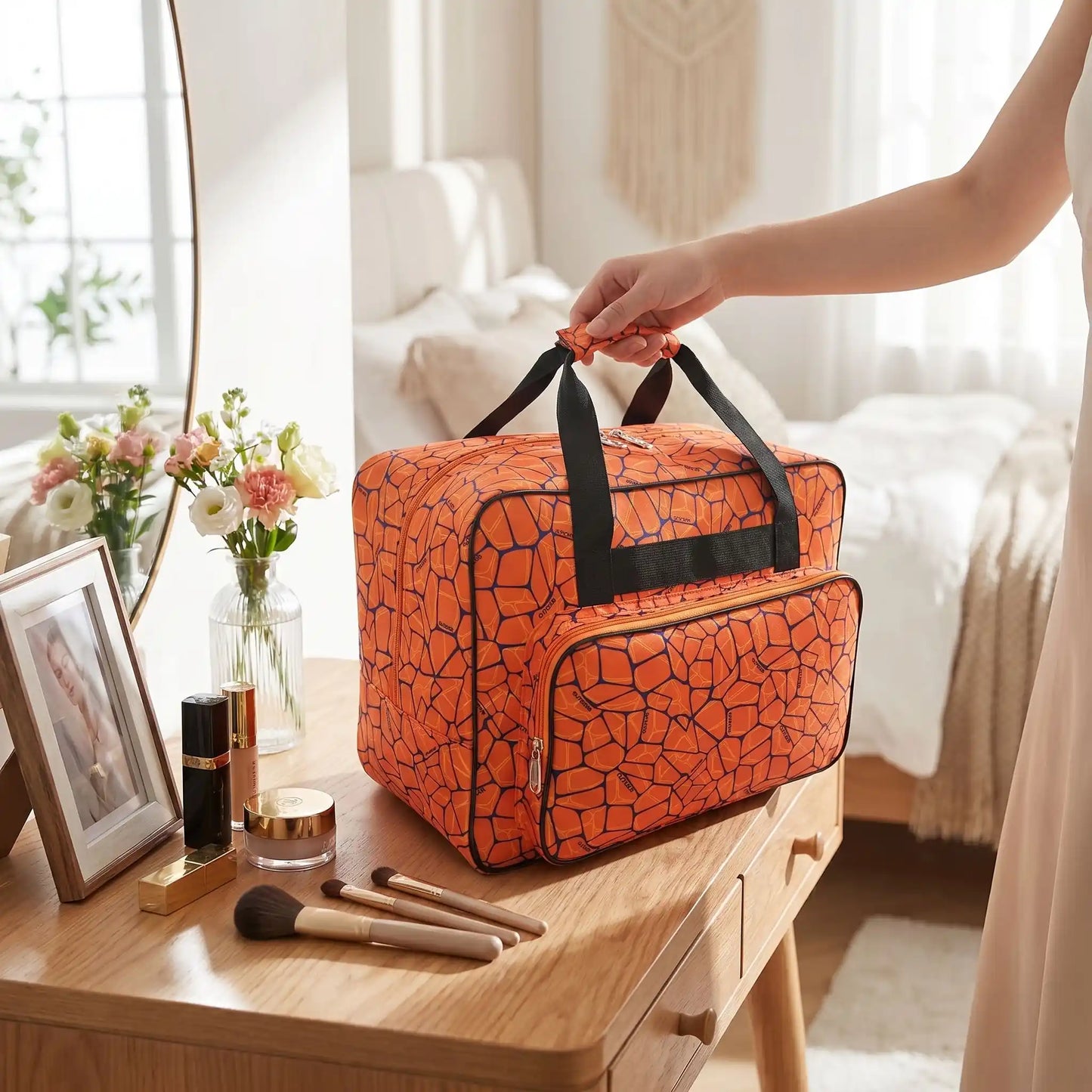 grand vanity souple femme orange