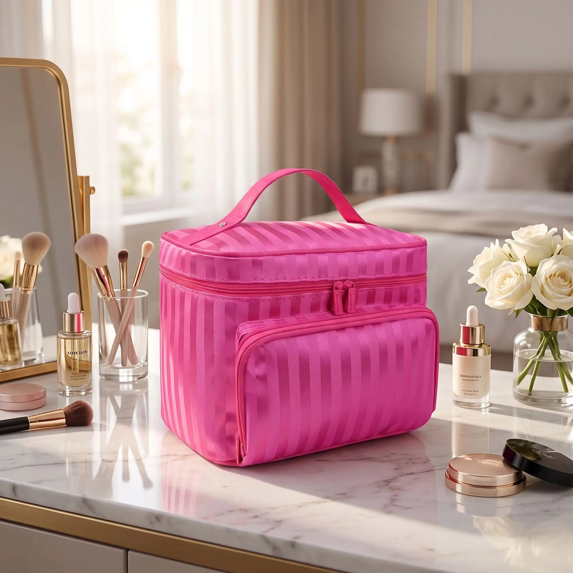 grand vanity souple femme rose fonce
