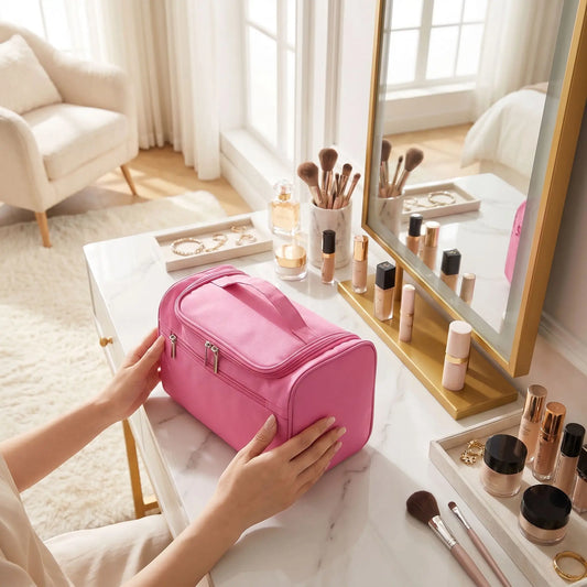 grand vanity souple femme rose