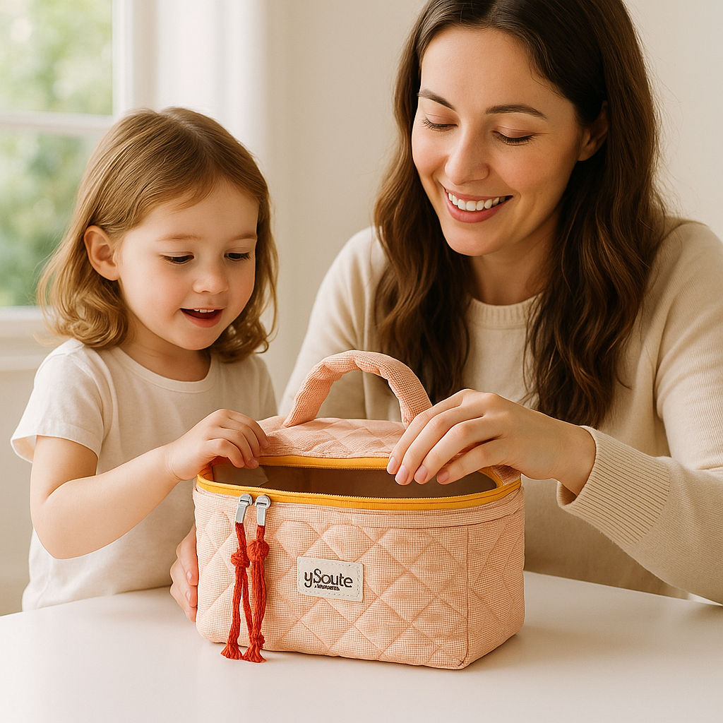 maman fille rangent leurs vanity