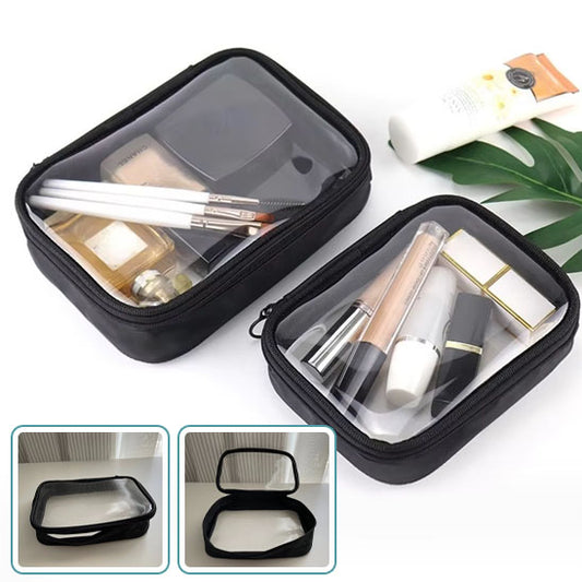 matins fluides avec trousse de maquillage