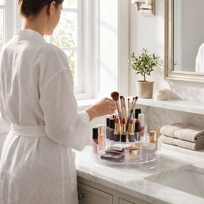 organisateur cosmetique rotatif genereux