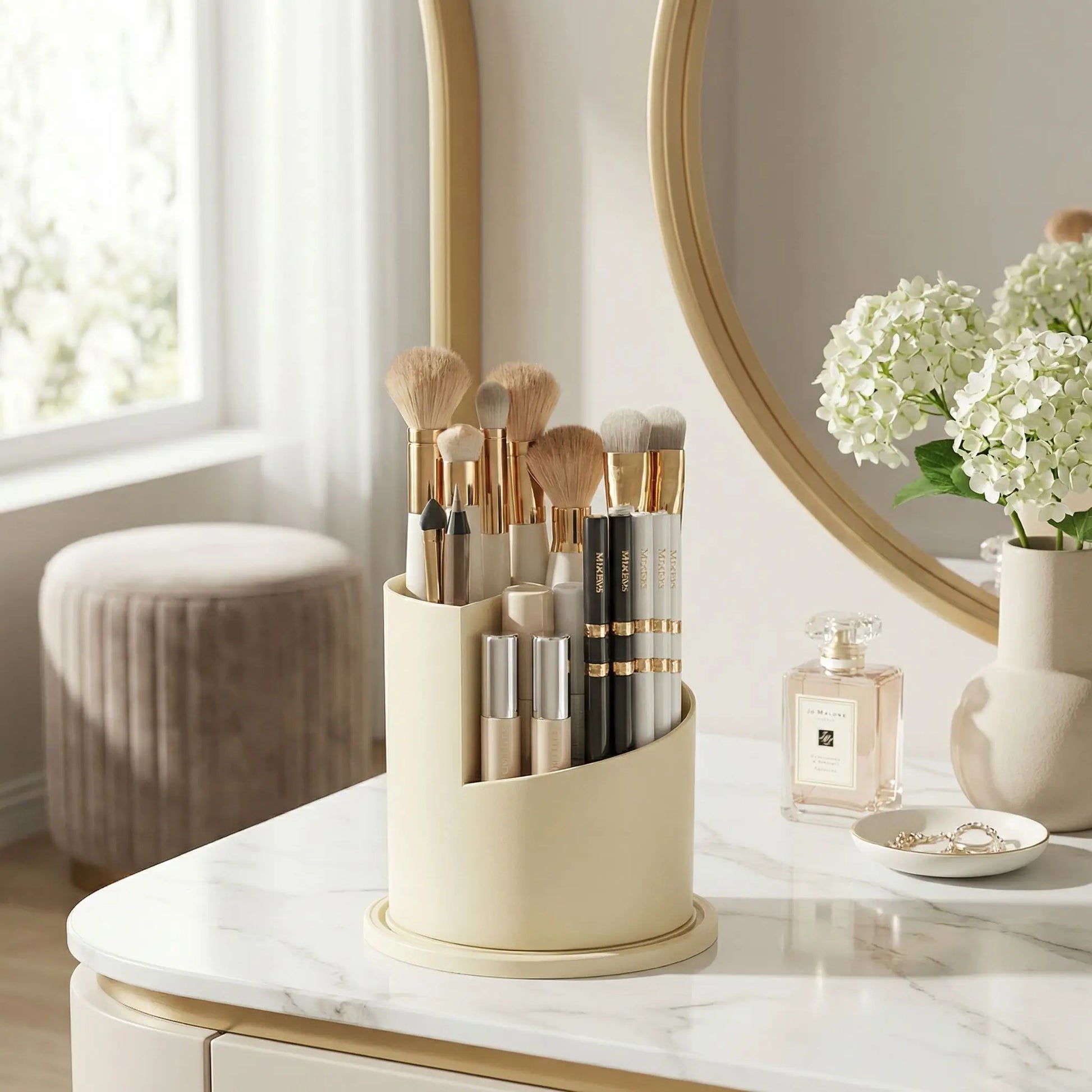 organisateur de maquillage rotatif merveilleux