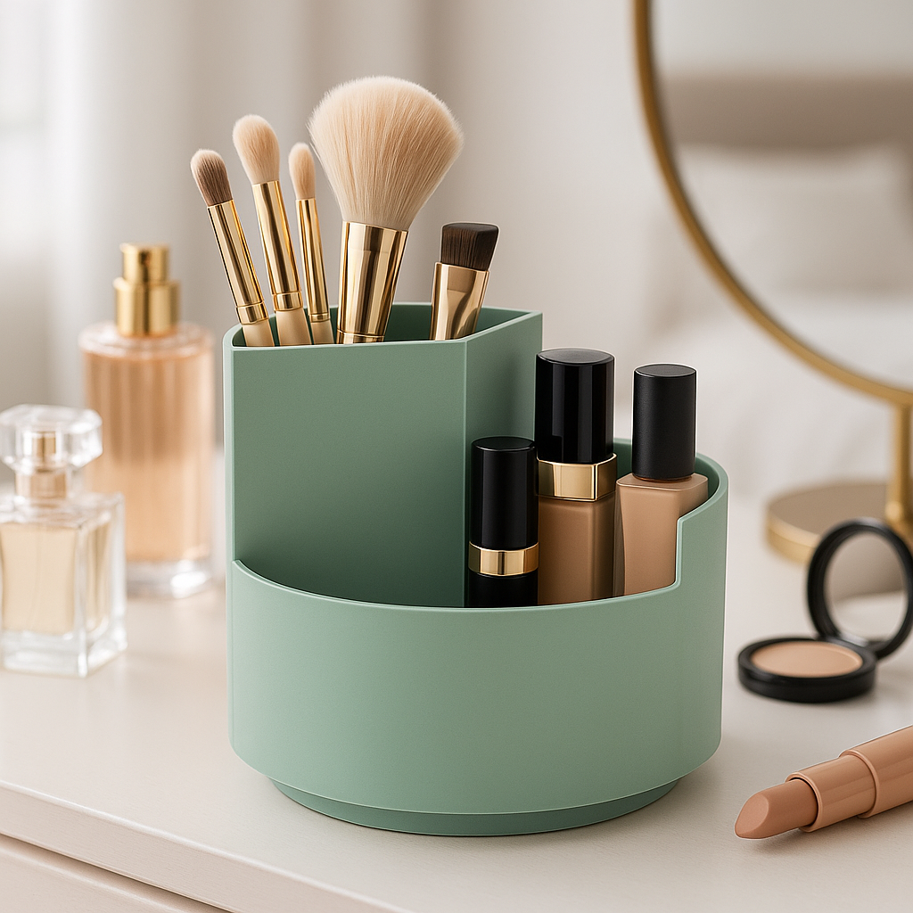 organisateur maquillage materiel durable