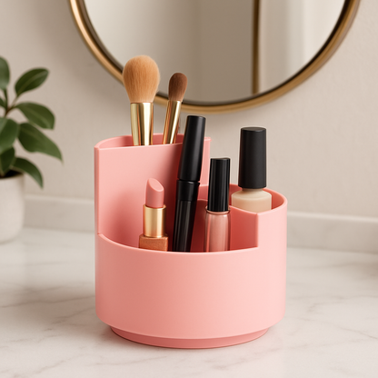 organisateur maquillage porte rouge levres et pinceaux