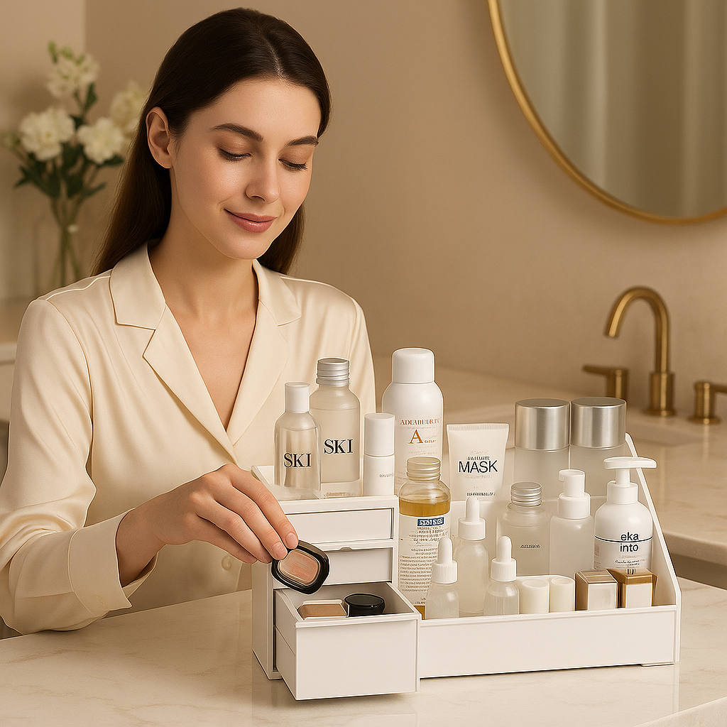 organisateur maquillage pratique