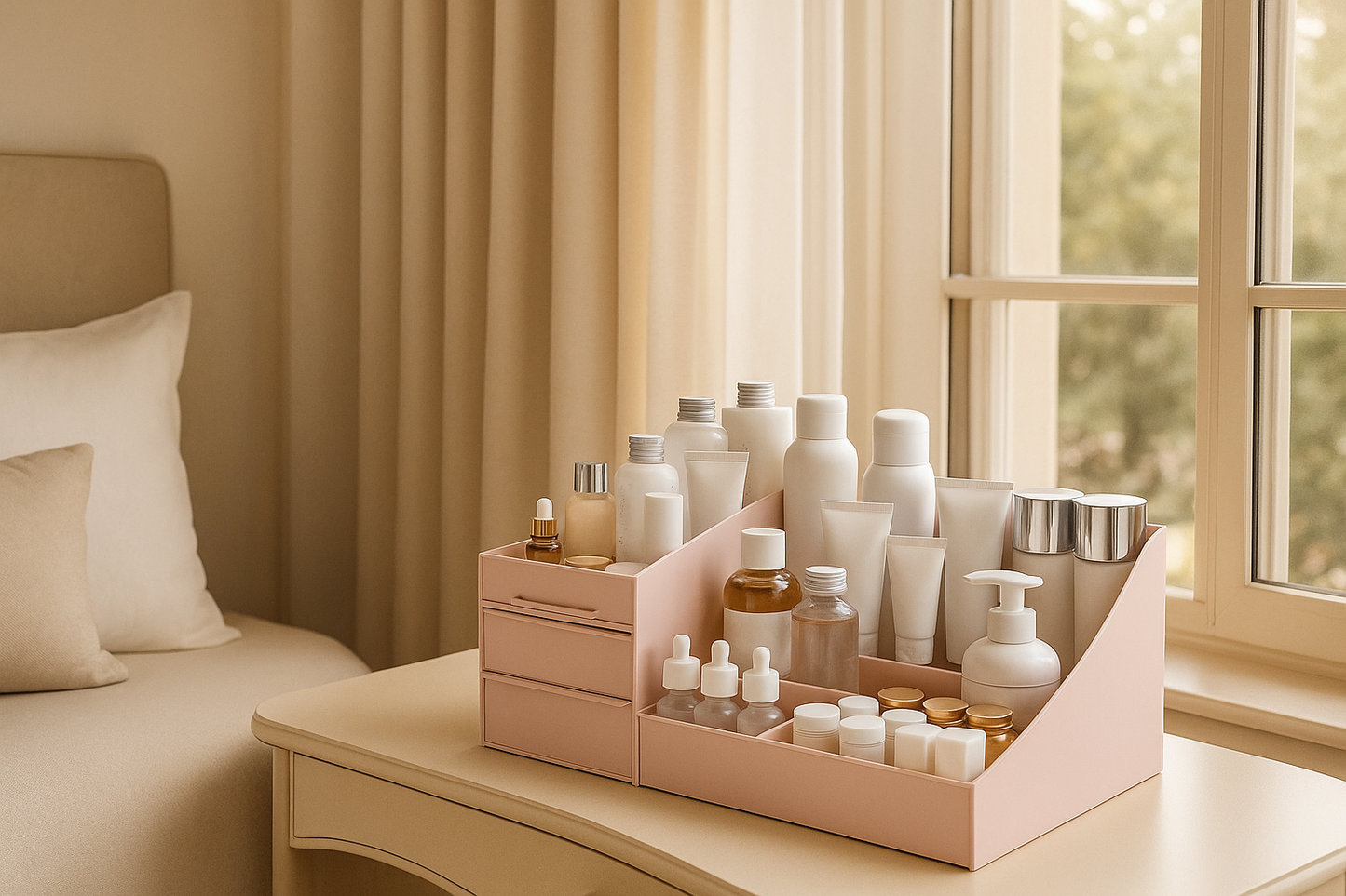 organisateur maquillage rangement magique