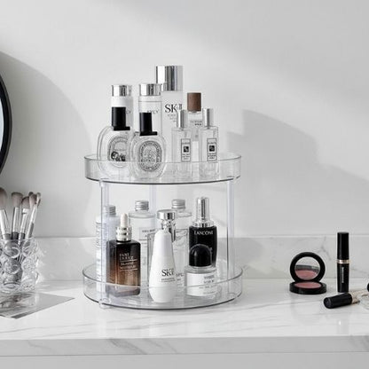 organisateur maquillage rotatif deux etages