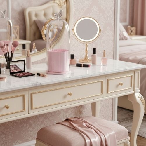 organisateur maquillage rotatif douce