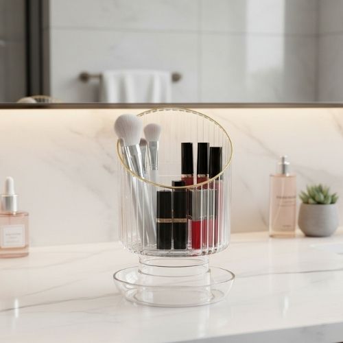 organisateur maquillage rotatif polyvalent