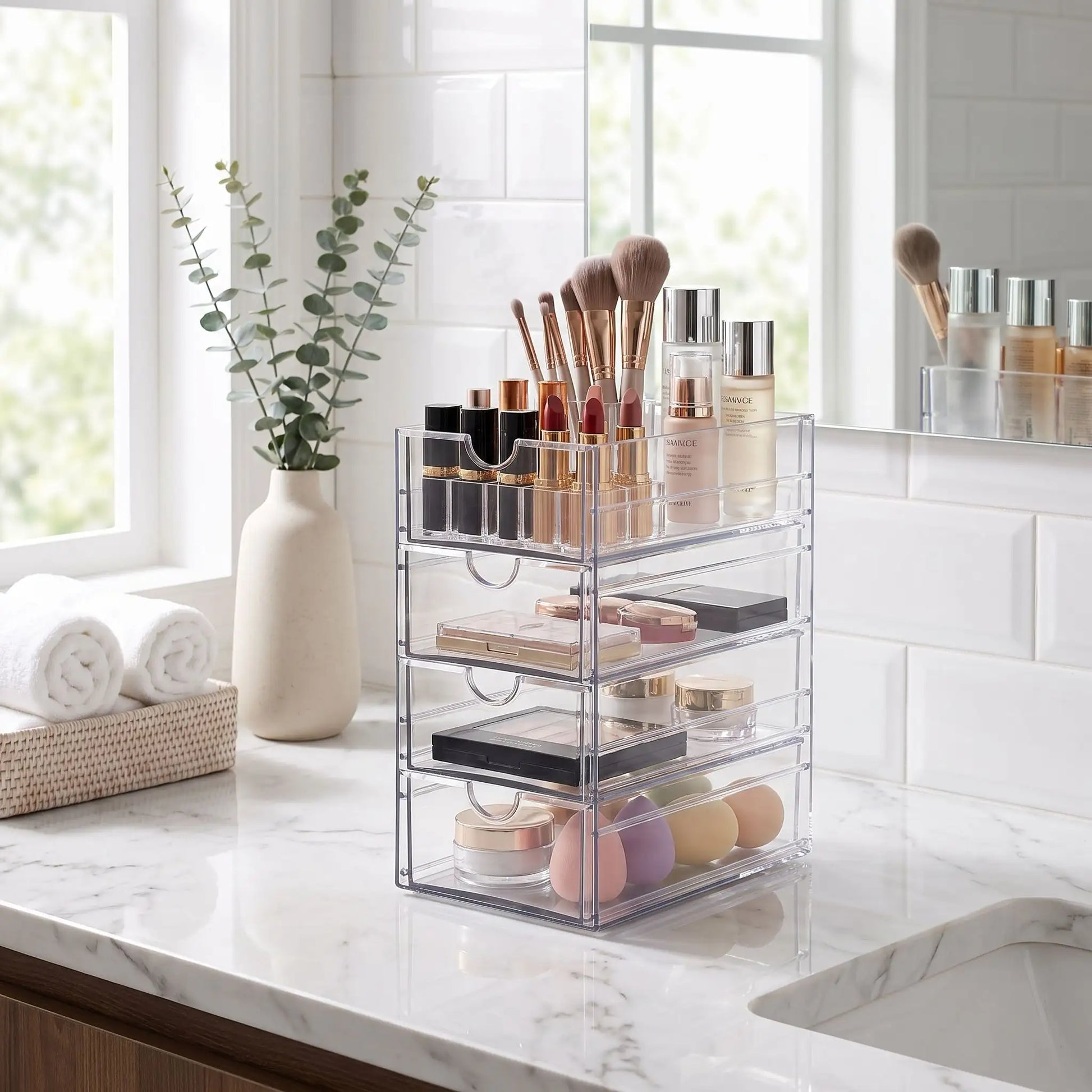 rangement maquillage acrylique tiroir pratique