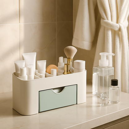 rangement maquillage avec tiroirs coulissantes