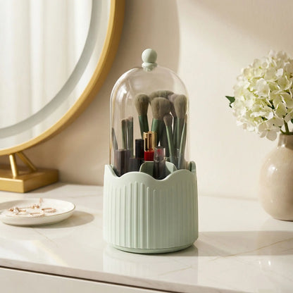 rangement maquillage pinceaux compact