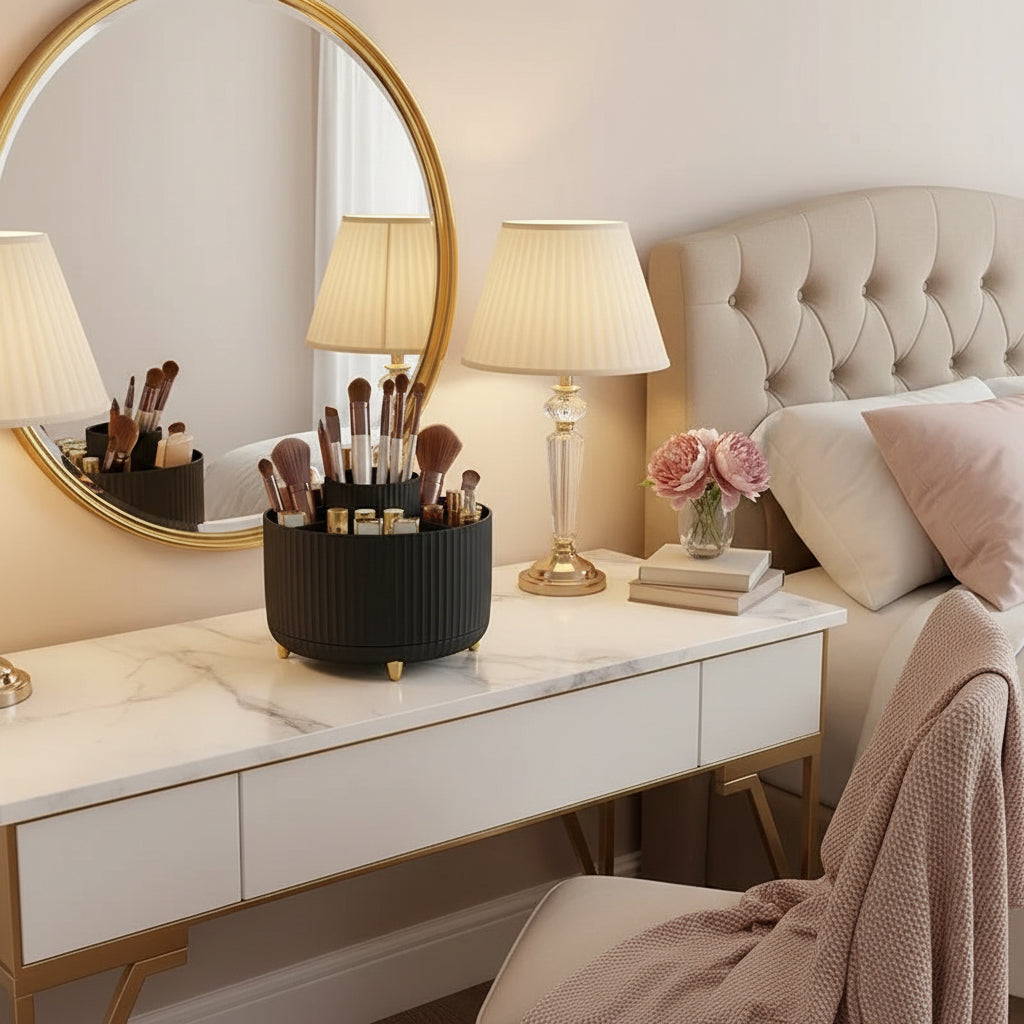 rangement maquillage poser chambre