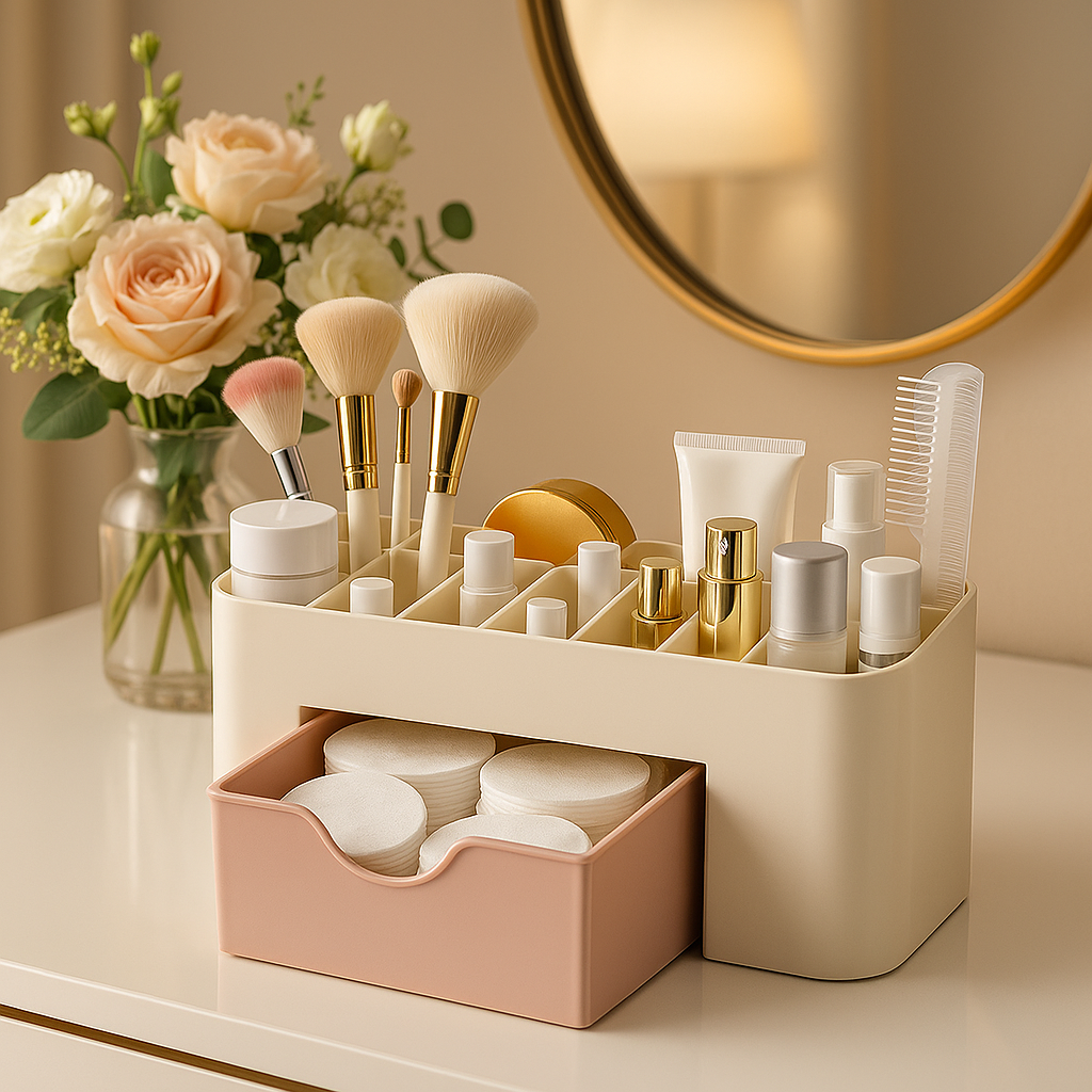 rangement maquillage poser parfaitement