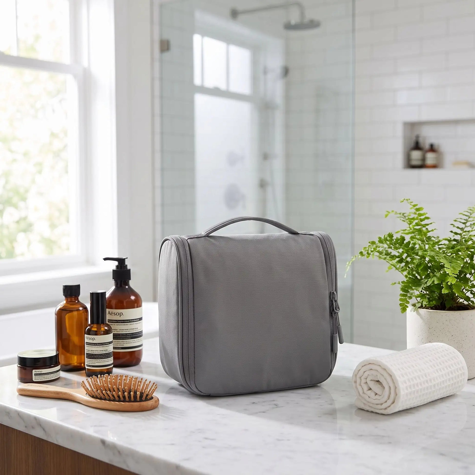 sac de voyage femme vanity gris