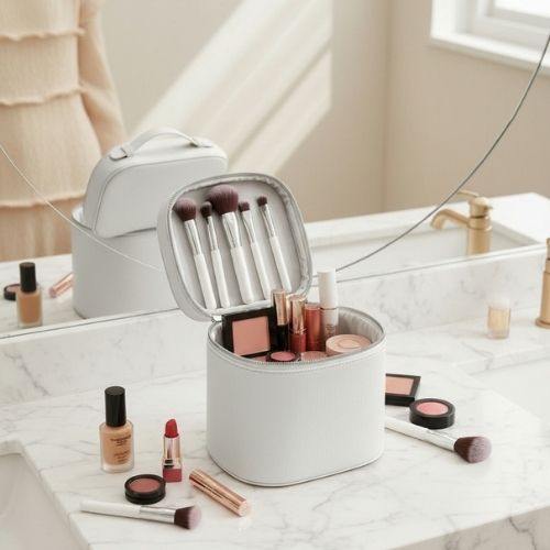 sac vanity rond pour femme elegant