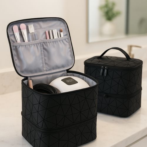 trousse de maquillage double couche parfaite