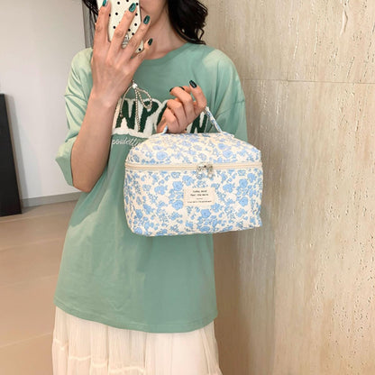 trousse de toilette femme floral elegante
