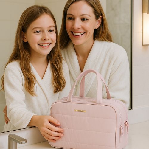 trousse de toilette femme grand format indispensable