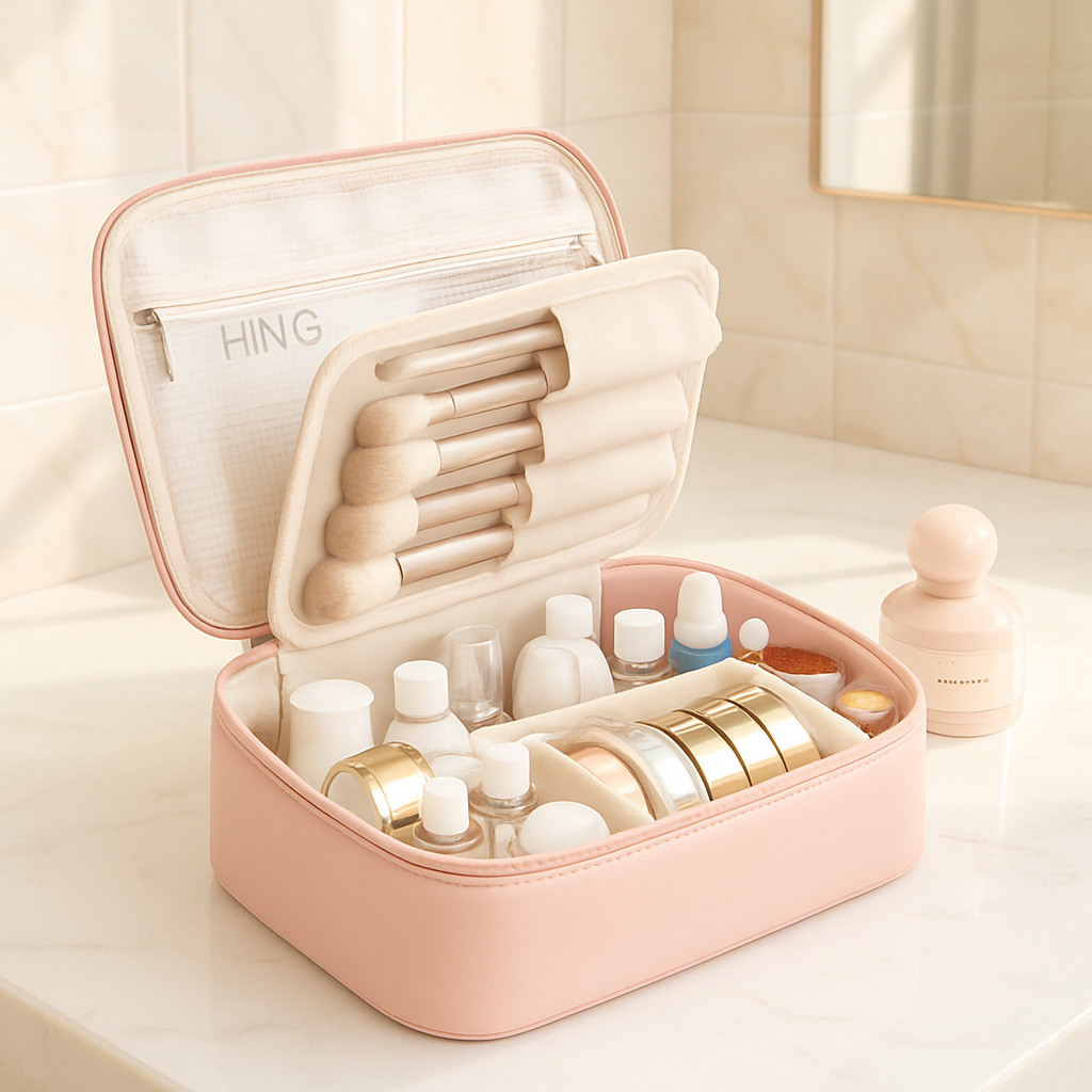 trousse de toilette femme tendance poser